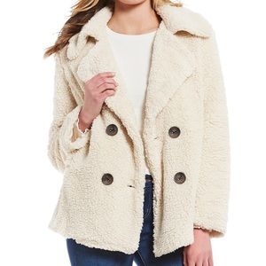 Coco + Jaimeson Cozy Double-Breasted Teddy Jacket